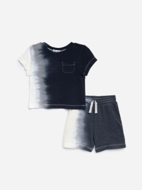 End Of The Road Dark Tie Dye Baby Set