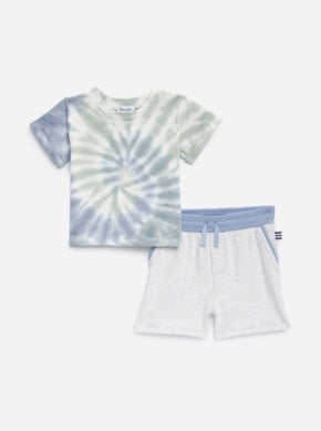 Aqua Mist Tie Dye Short Set