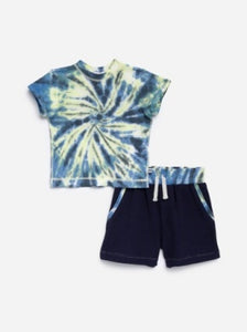 Swirled Tie Dye Short Sleeve Set