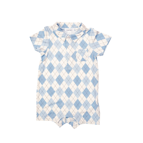 Argyle Blue Polo Shortie