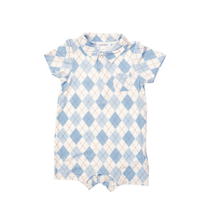 Argyle Blue Polo Shortie