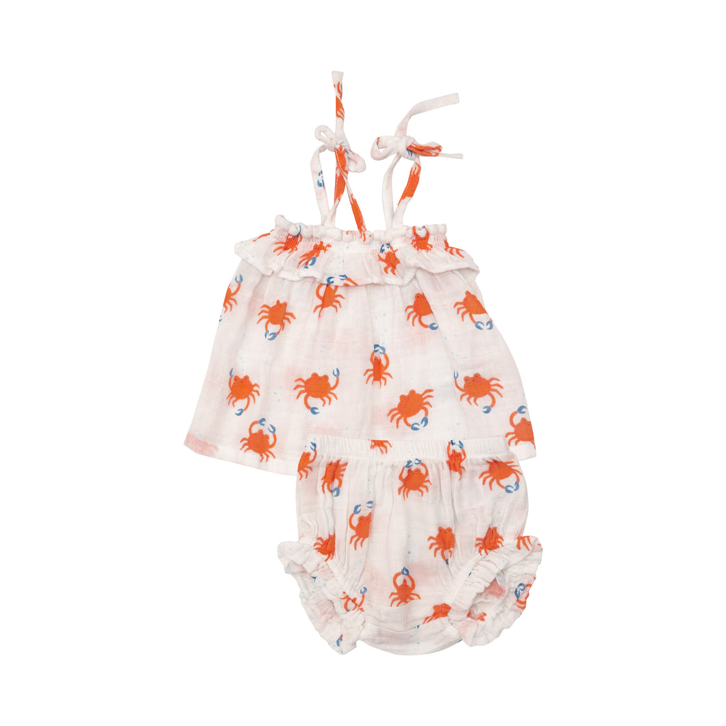 Crabby Cuties Ruffle Top & Bloomer