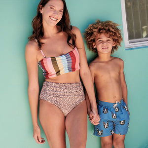 Women's Courtney Multi Stripe Swim Top