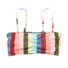 Load image into Gallery viewer, Women&#39;s Courtney Multi Stripe Swim Top